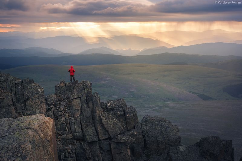алтай, горы, рассвет, семинский. горный алтай, г.Сарлык фото превью