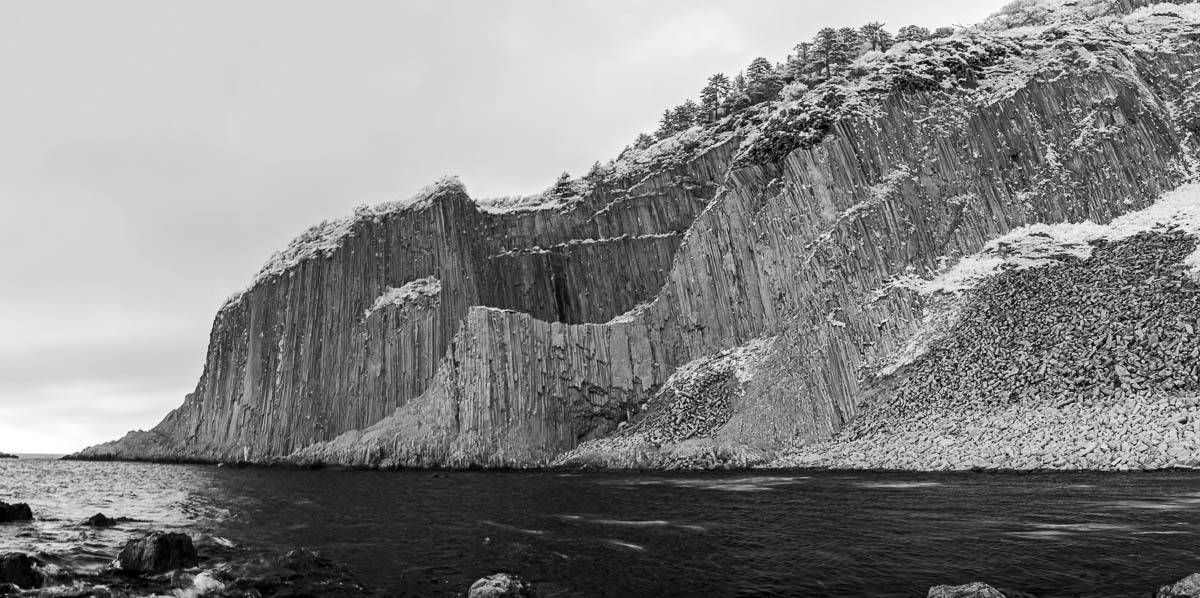 Курильские острова, Мыс Столбчатый, Инфракрасная съемка, Кунашир, море, берег, скалы, ir, Сергей Козинцев