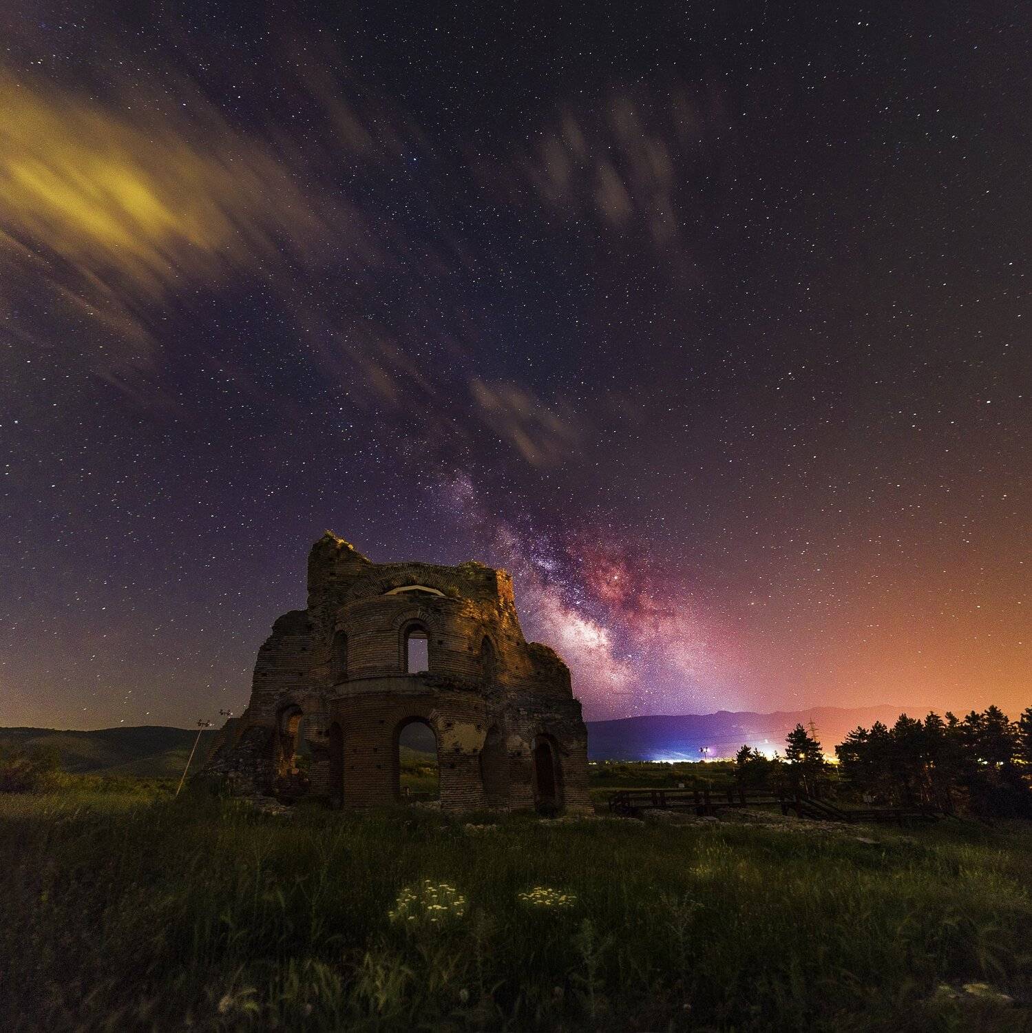 # church #red #milky_way #stars #history #travelphotography #nightscapes , Даниел Балъков