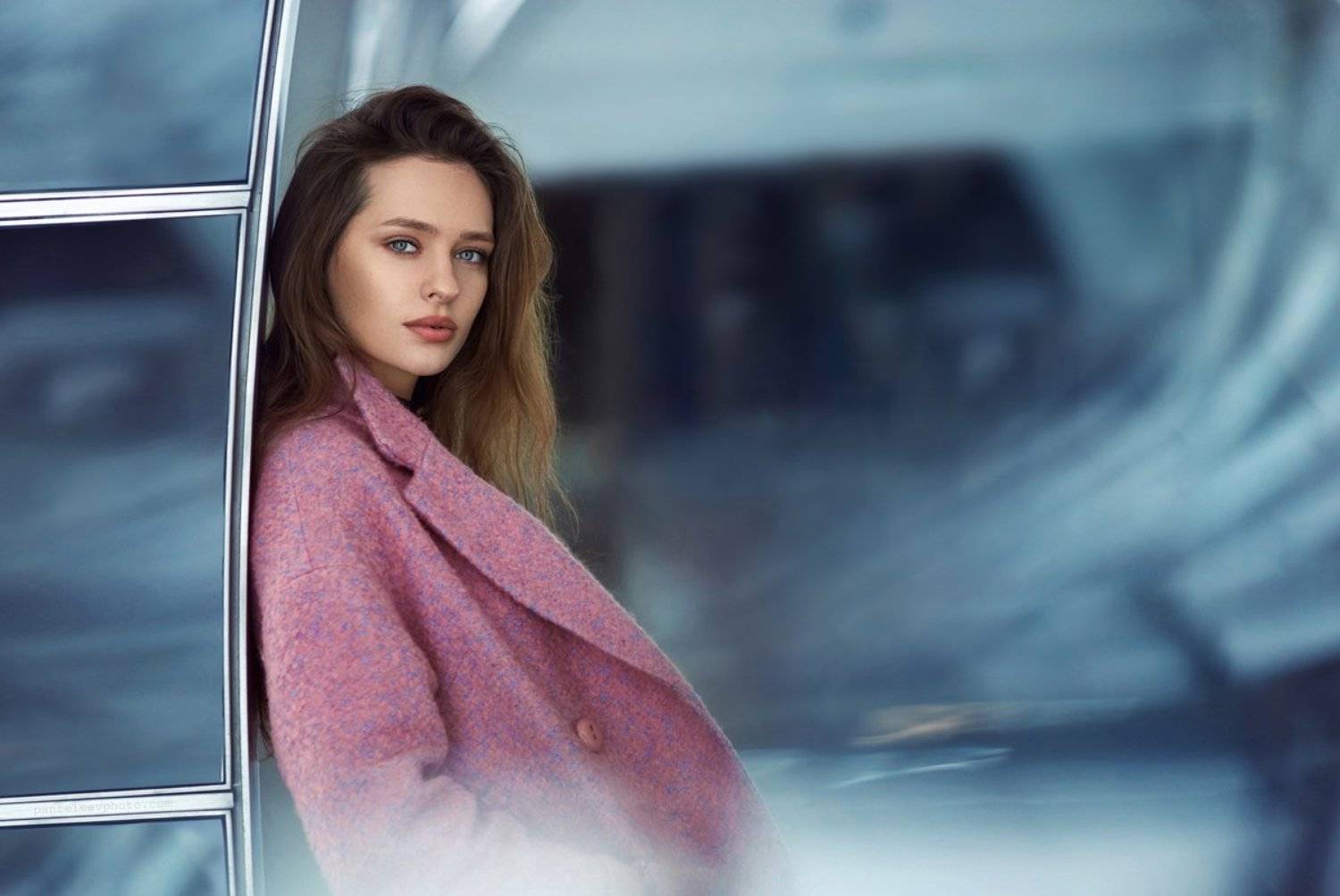 портрет, девушка, метро, станция, тоннель, архитектура, геометрия, цвета, Пантелеев Алексей