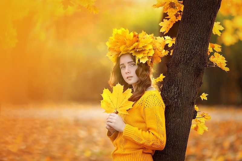фотосессия, девушка, красивая девушка, радость, счастье, осень, осенние листья, осенние краски, детский фотограф, детский и семейный фотограф ольга францева, осенняя фотосессия, девочка, закат, закатное солнышко, желтые листья, осенняя красота Южная осень фото превью