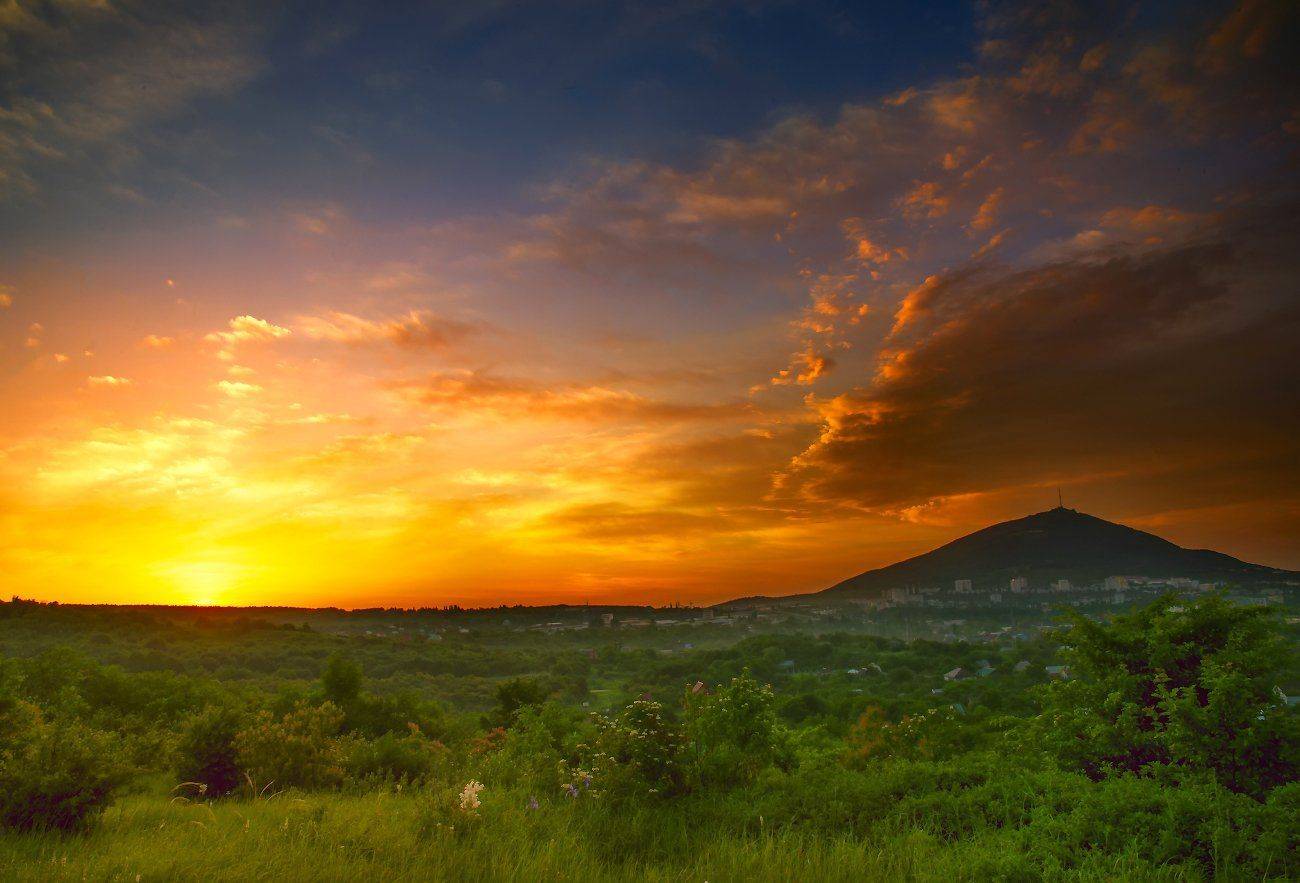 лето,рассвет,пятигорск,машук, Елена Брежицкая
