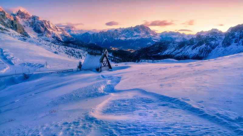 #italia #италия #горы #доломиты утренняя сказка фото превью