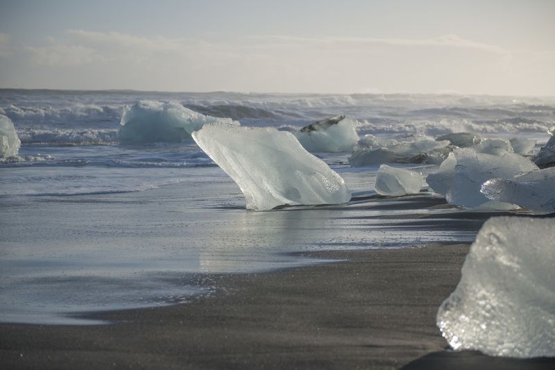 исландия Ледниковый пляж фото превью