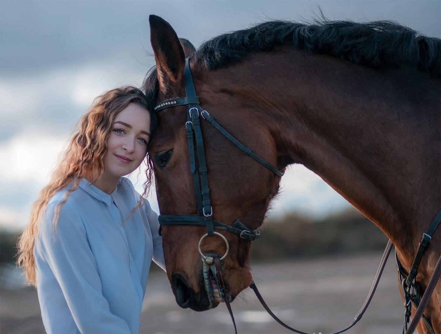 horse,woman, Daiva Cirtautė