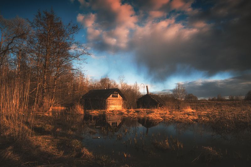 latvia,summer,willage,sunset,пейзаж,деревня,весна Брошенная Латгалия фото превью