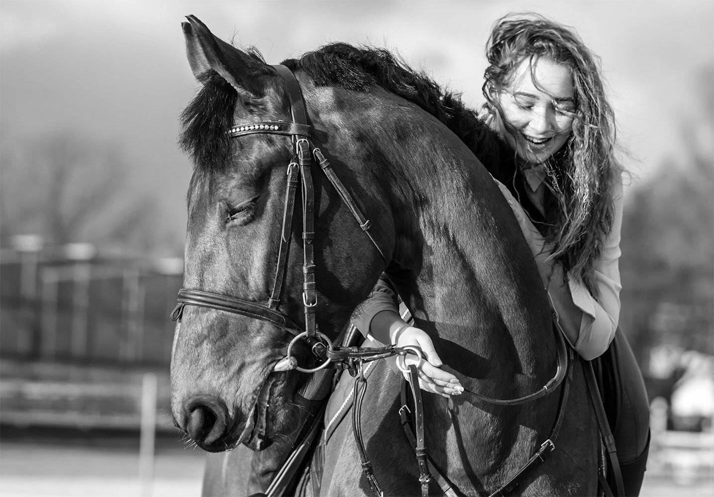 horse,woman, Daiva Cirtautė