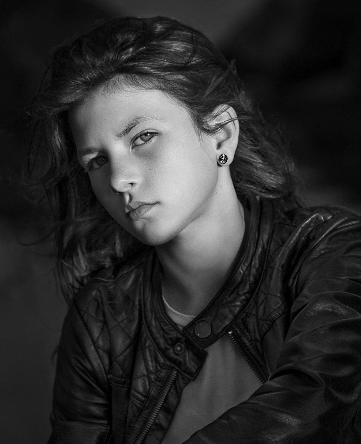 портрет , черно-белое ., Natalia Kholodova