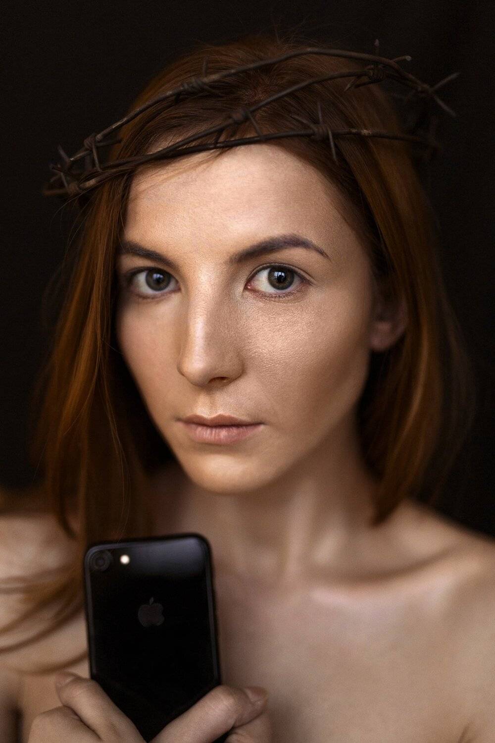 portrait, girl, people, color, eyes, light, девушка, studio, студия, портрет, head, свет, человек, эмоции, цвет, фотосессия, falsh, Иван Лосев