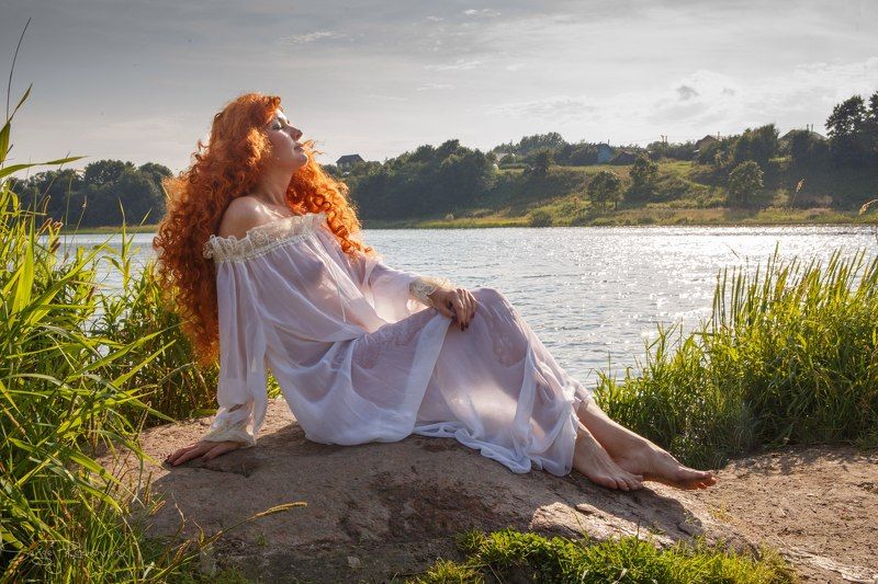 девушка, озеро, лето, солнечно, рехов, сергейрехов, rekhov, sergejrekhov Елена фото превью