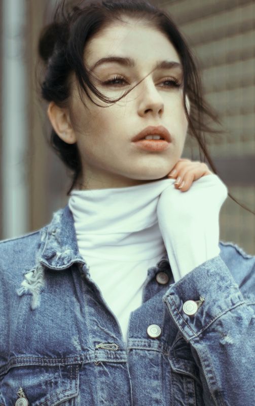 #girl #portrait #retro #jeans #jacket Magda фото превью