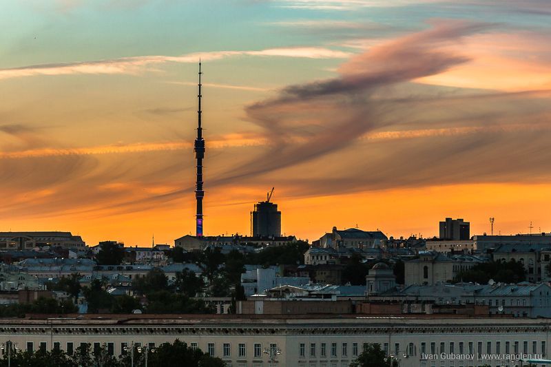 москва, закат, небо, кремль, крыши, городской, город, урбанизм, столица, прекрасный, вечер, лето, 2017 Закат в Москве фото превью