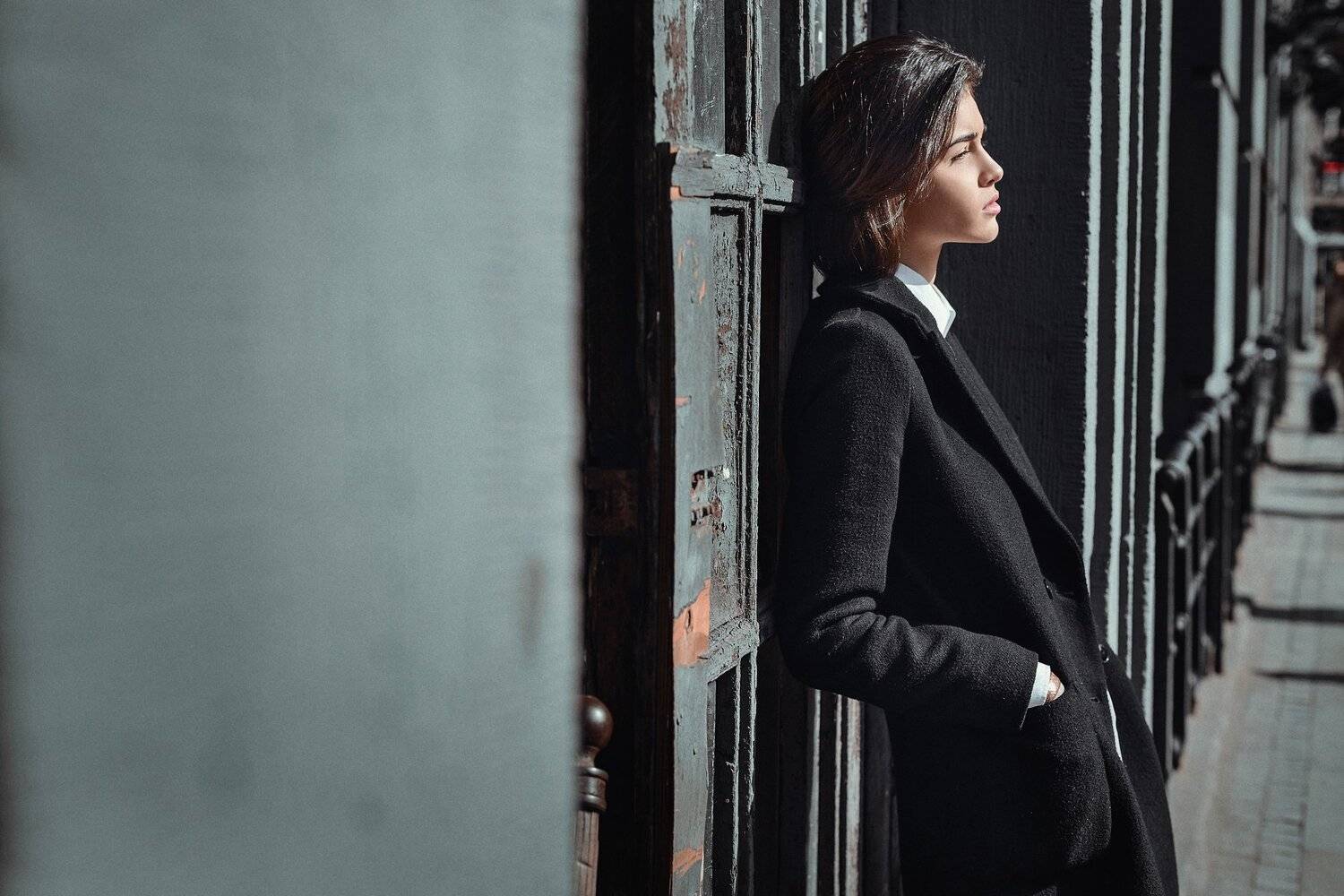 portrait, color, photo, blue, model, girl, eyes, Павел Соколов