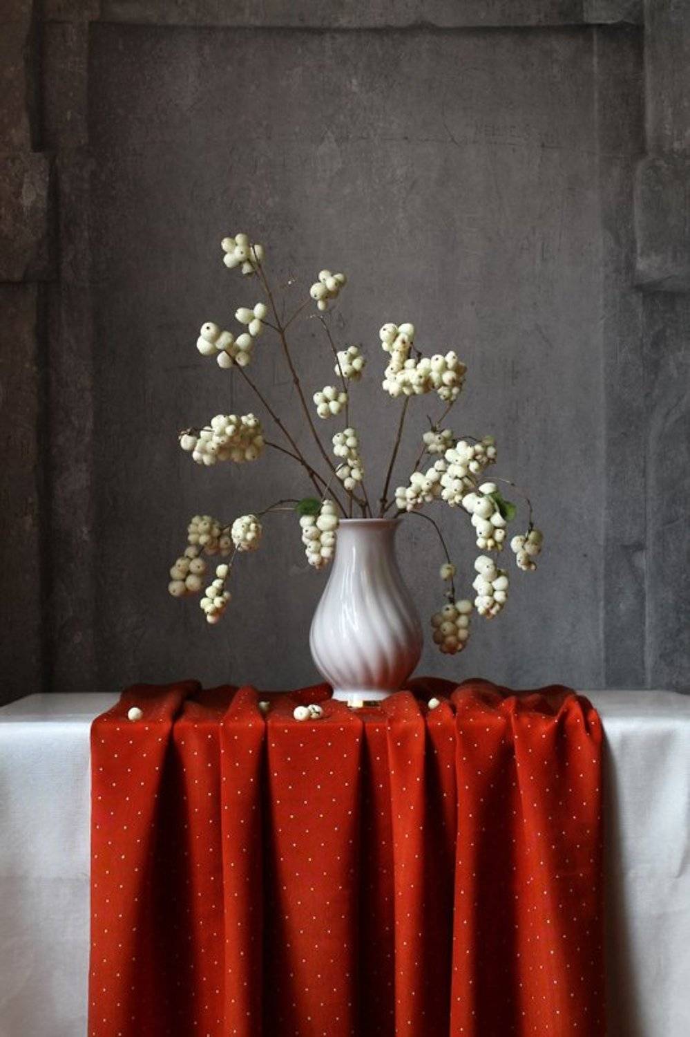 натюрморт, снежноягодник, Курочкина Диана