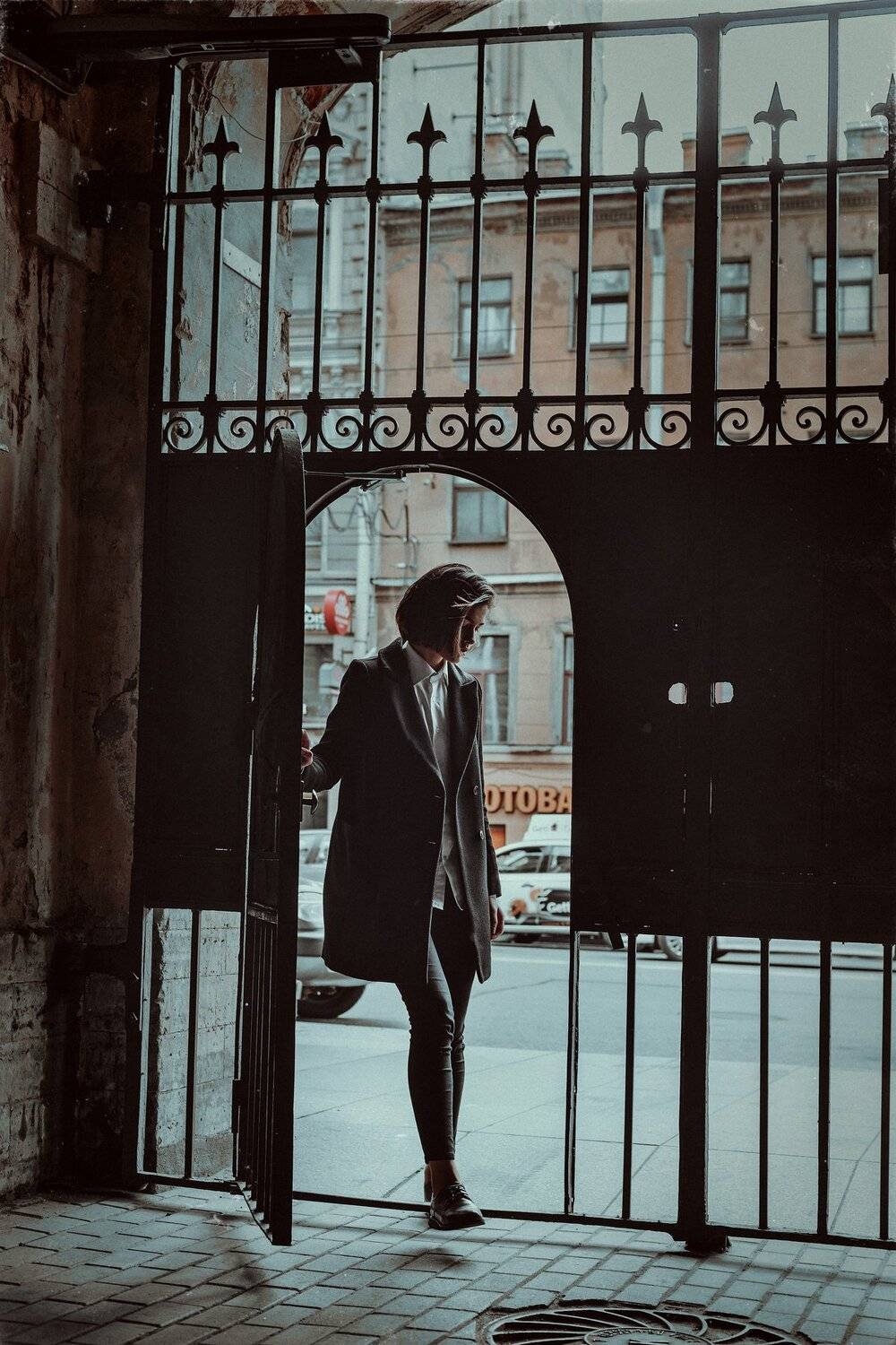 portrait, color, photo, blue, model, girl, eyes, Павел Соколов