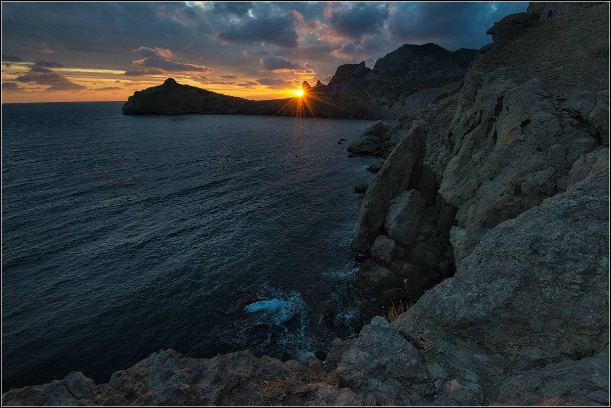 крым, новый свет, вечер, солнце,море, АНАТОЛИЙ ДОВЫДЕНКО