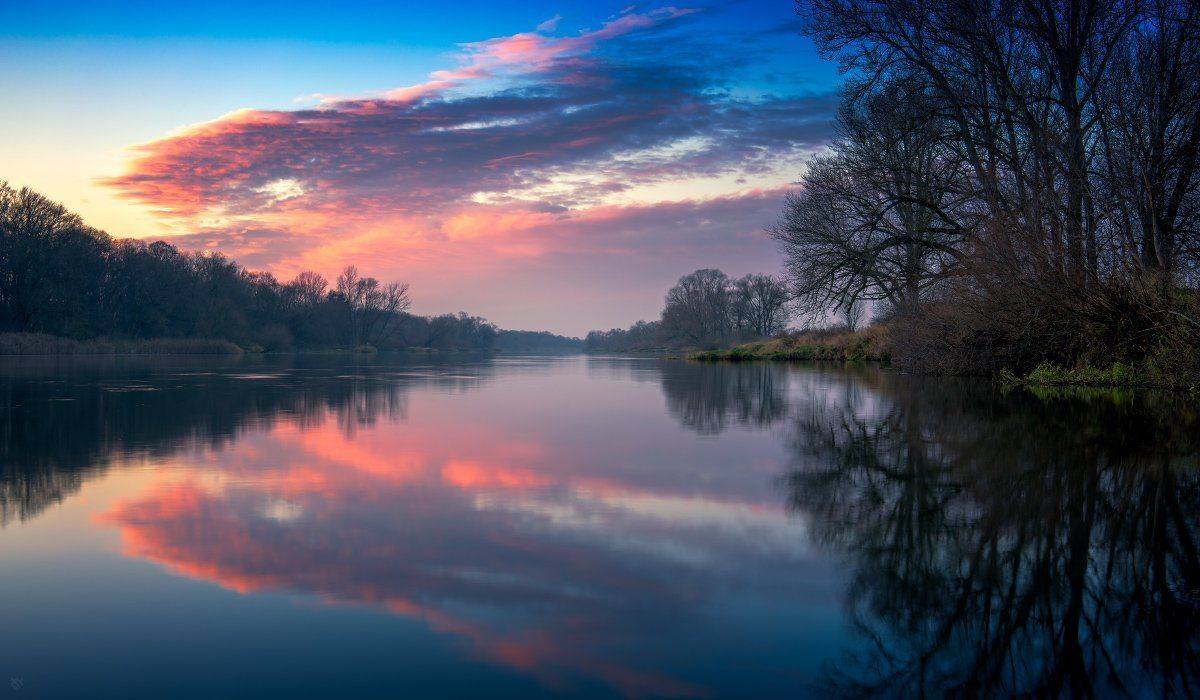 Одра, river, landscape, nature, Wojciech Grzanka