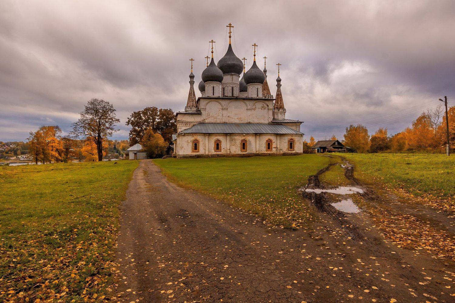 собор, тутаев, осень, дорога, церковь, Дмитриев Алексей