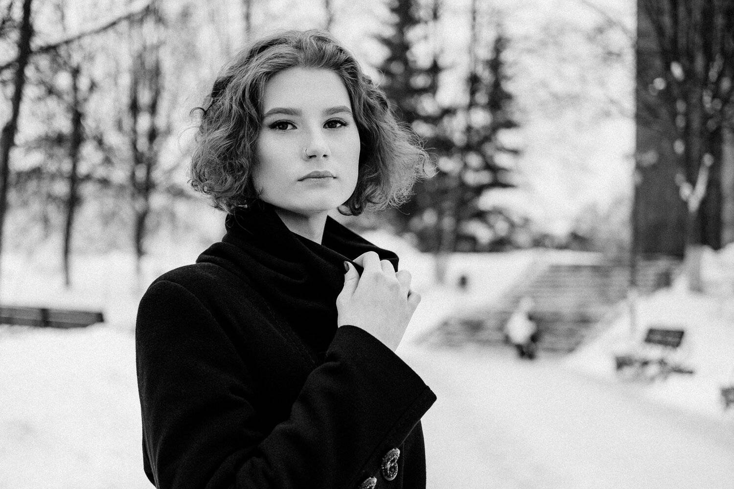 girl, portrait, bw, xtrance, mirrorless, FujifilmRu, Кирилл Соколов