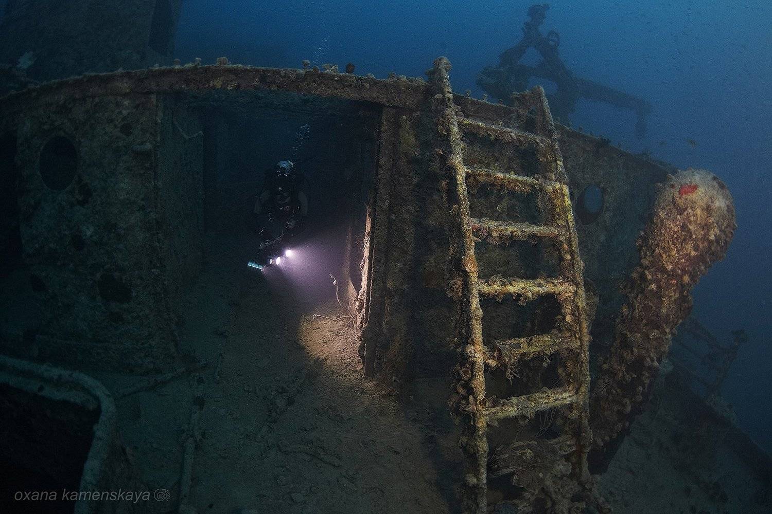 wreck SS Rosalie Moller., Оксана Каменская