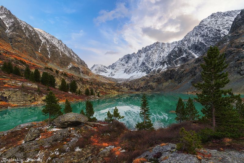 алтай, озеро, горы Озеро Куйгук фото превью