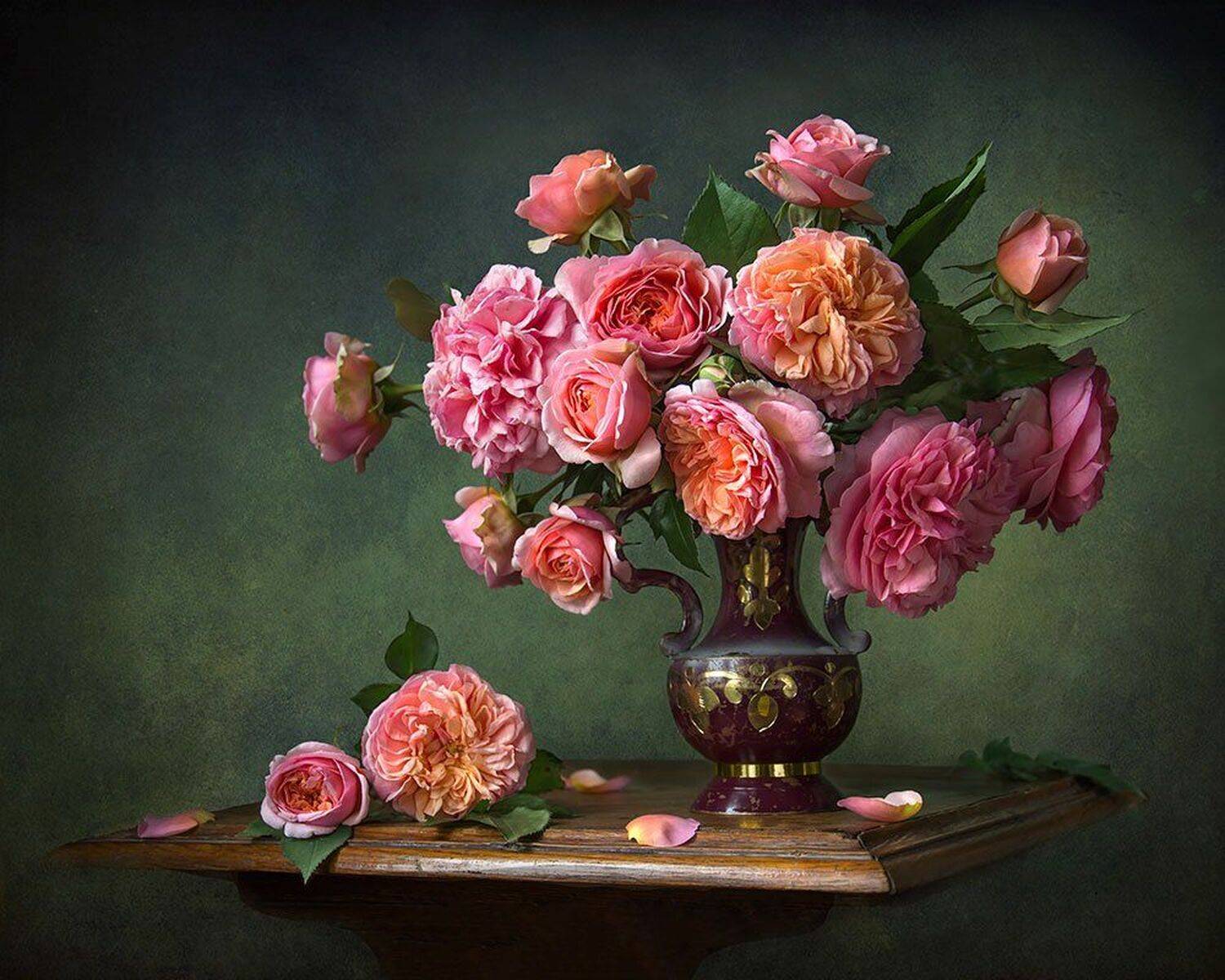 красивый натюрморт с розами,цветы,букет,художественное фото,искусство,творчество., Людмила Костюченко