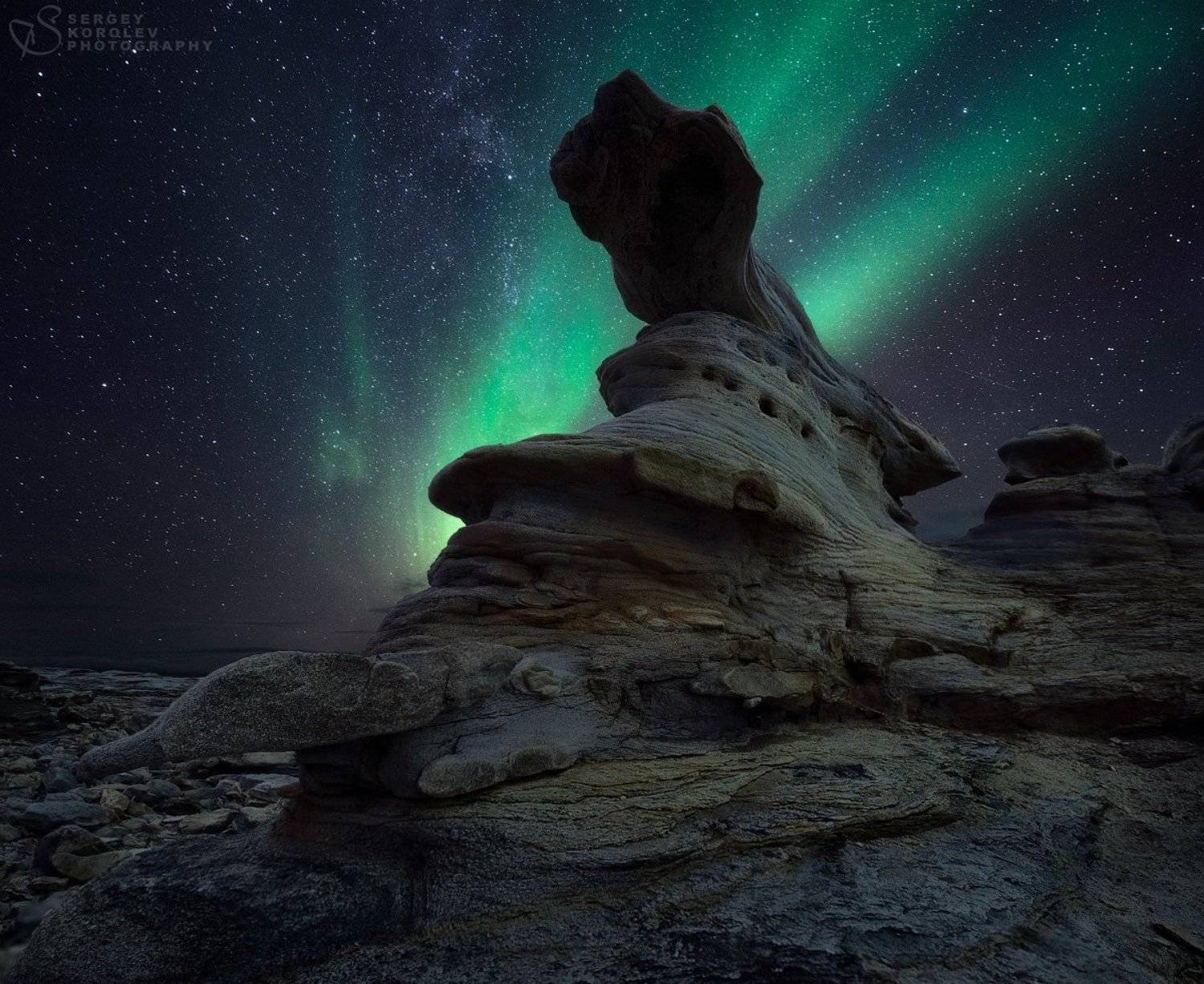 полярное сияние, кольский, Сергей Королев