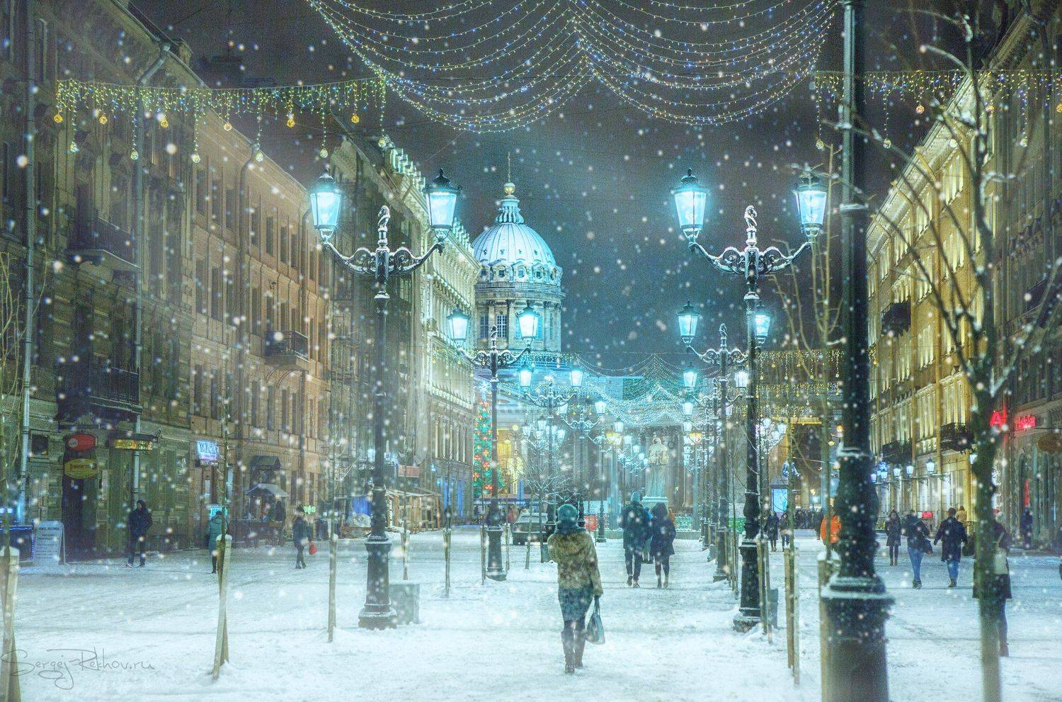 питер, санкт-петербург, снегопад, ночь, зима, снег, рехов, сергейрехов, rekhov, sergejrekhov, Сергей Рехов