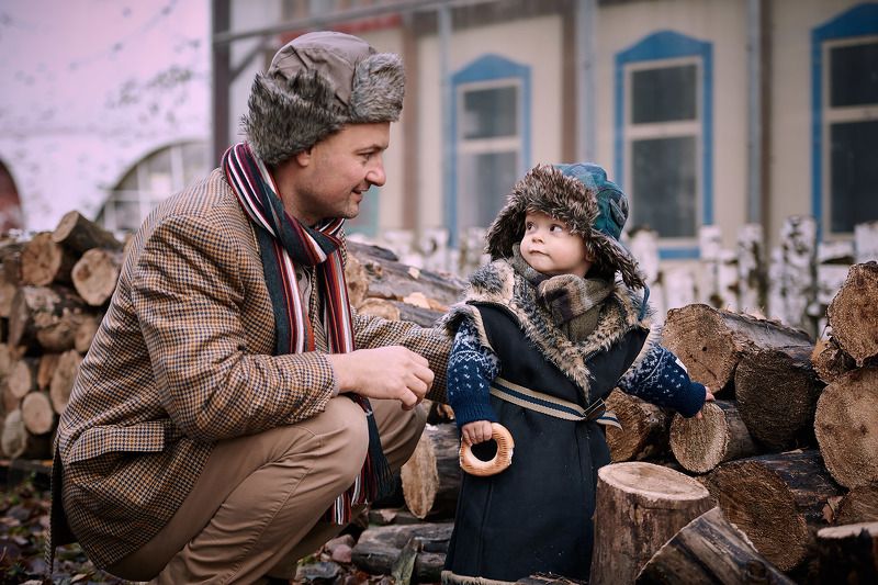 дети мальчик Филипок и его папа фото превью