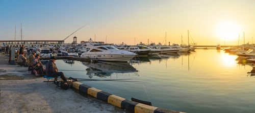 Пристань осеннего заката.