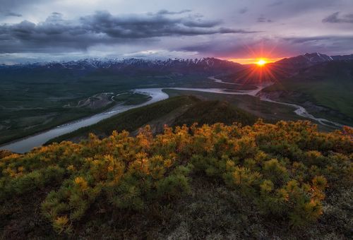 Якутия. Изгибы северной реки.