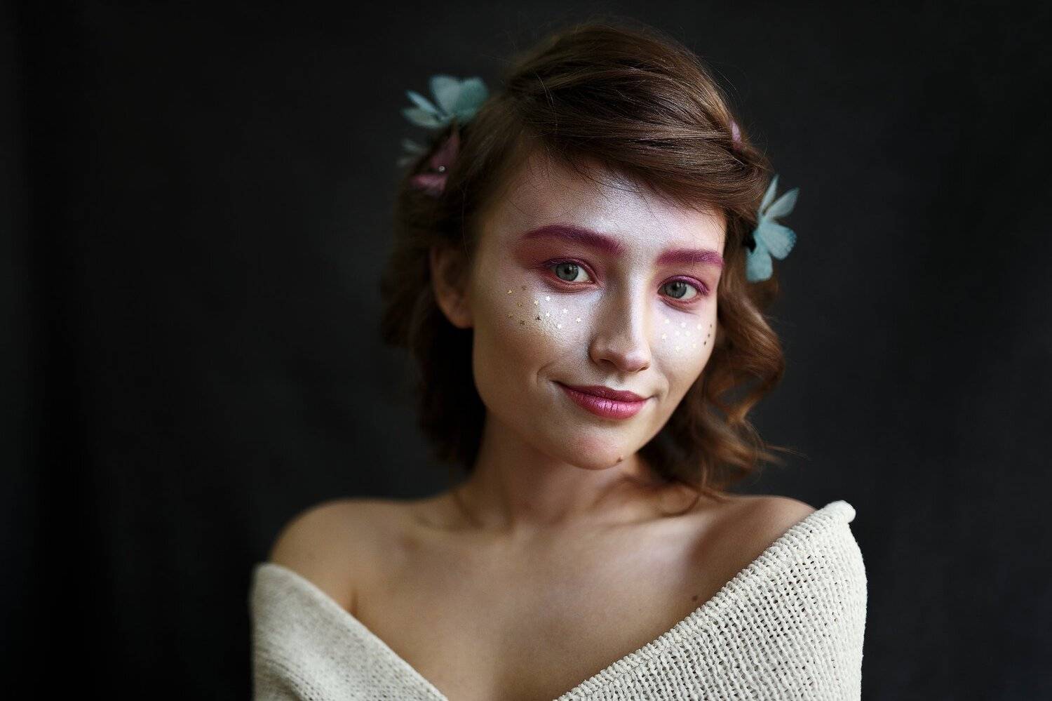 portrait, girl, people, color, eyes, light, девушка, studio, студия, портрет, head, свет, человек, эмоции, цвет, фотосессия, Иван Лосев