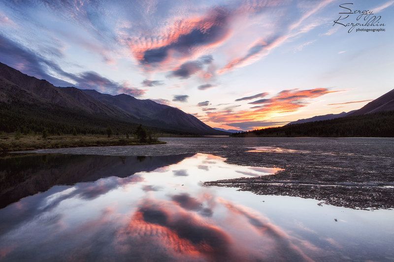 якутия, озеро, горы Последний лёд фото превью