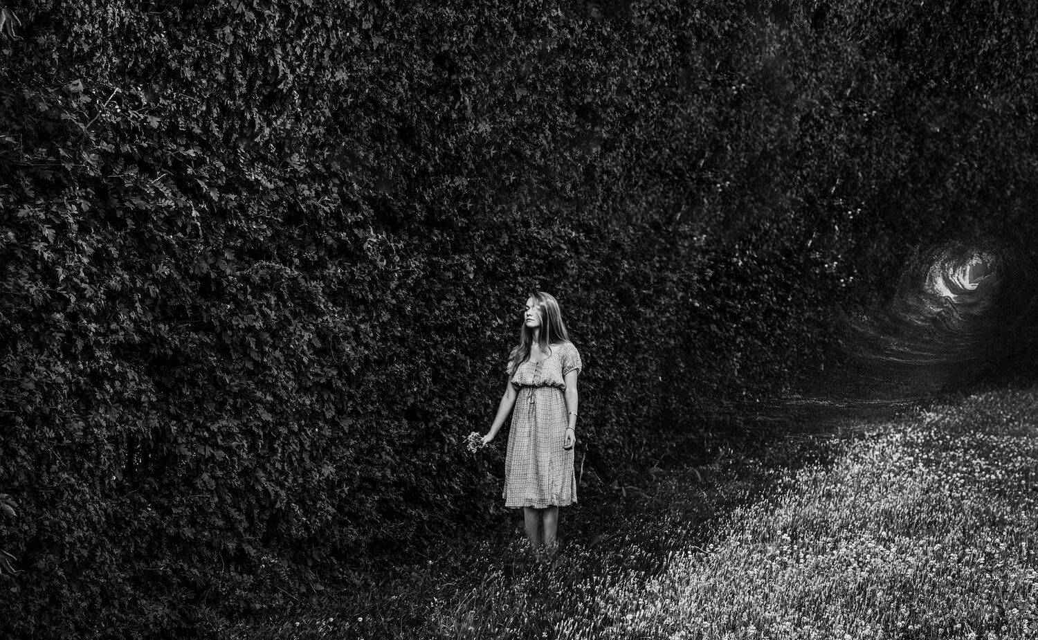 девушка,природа,туннель, Мария Буданова