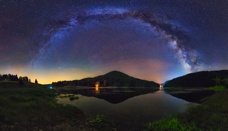 Лагер край язовира фото превью