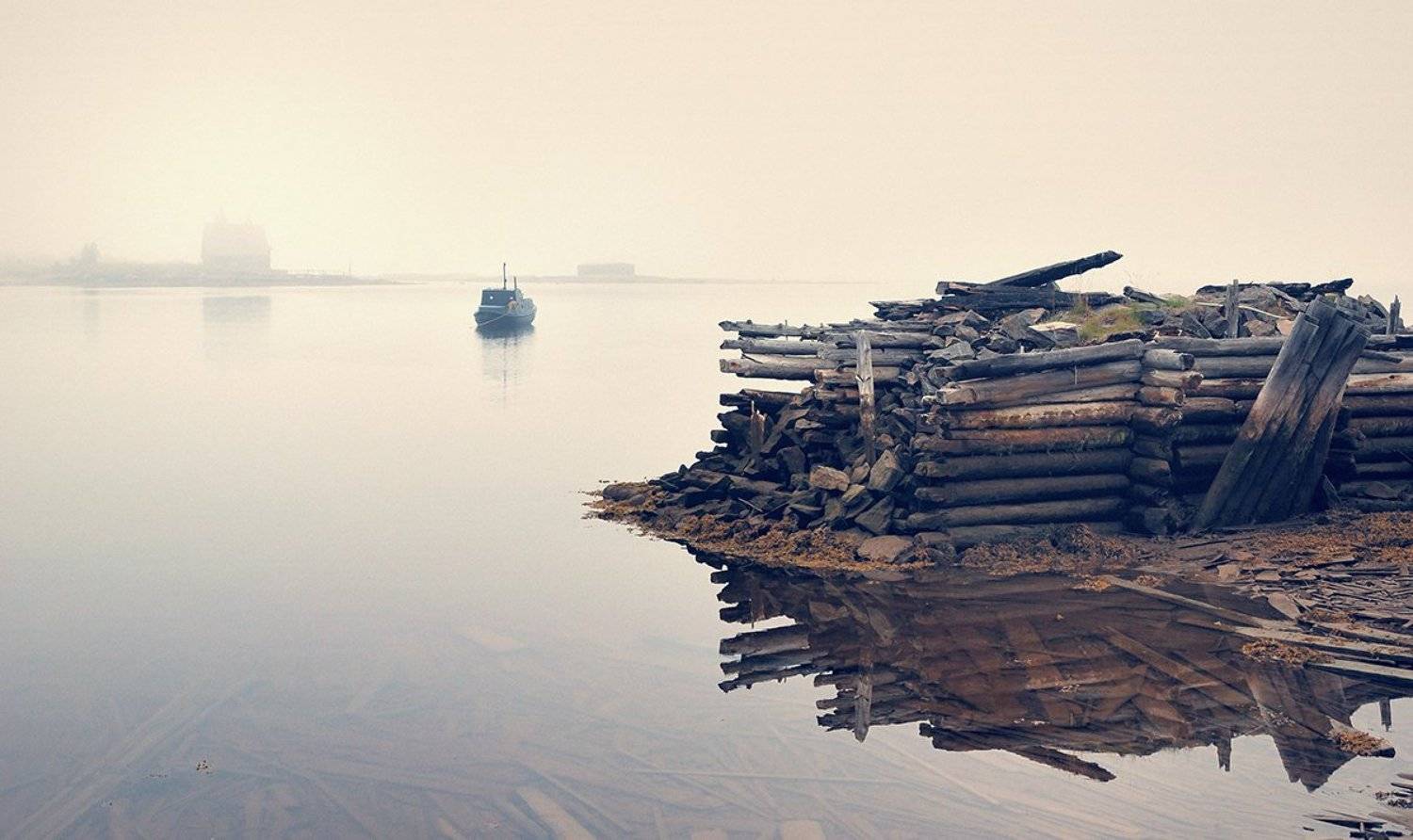 карелия, кемь, рабочий, остров, лодка, белое, море, Лопухов Сергей
