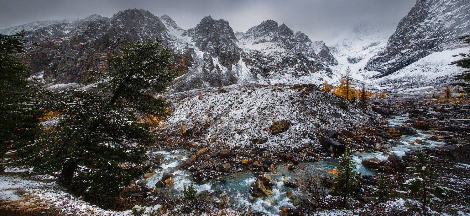 алтай, горы, осень, актру, Владимир Ляпин
