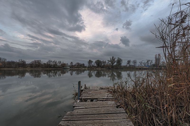 кубань, ноябрь, кубанские вечера, таманский полуостров, темрюк, затишье Про ноябрьский вечер на реке (2016) фото превью