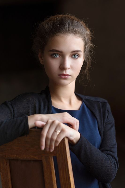 портрет, portrait, 85mm, nikon Алёна фото превью