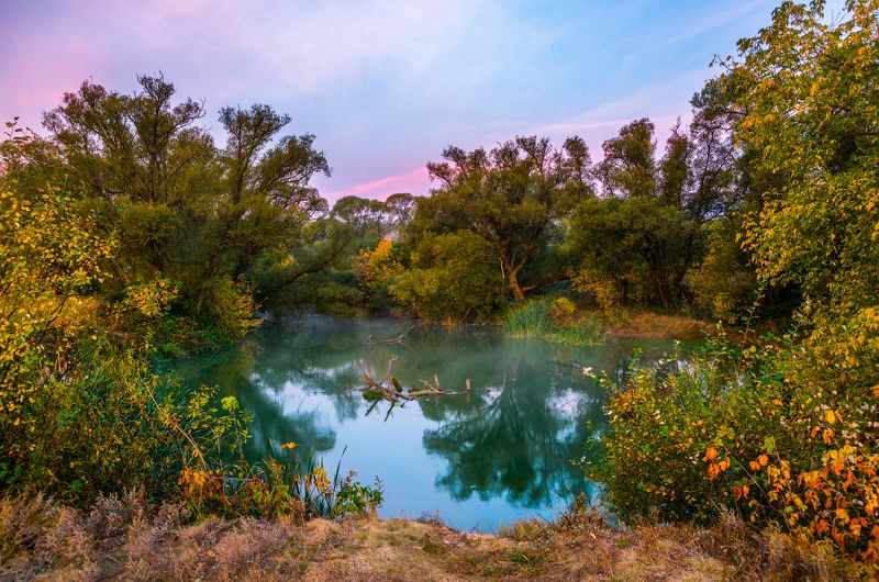 Осеннее утро фото превью