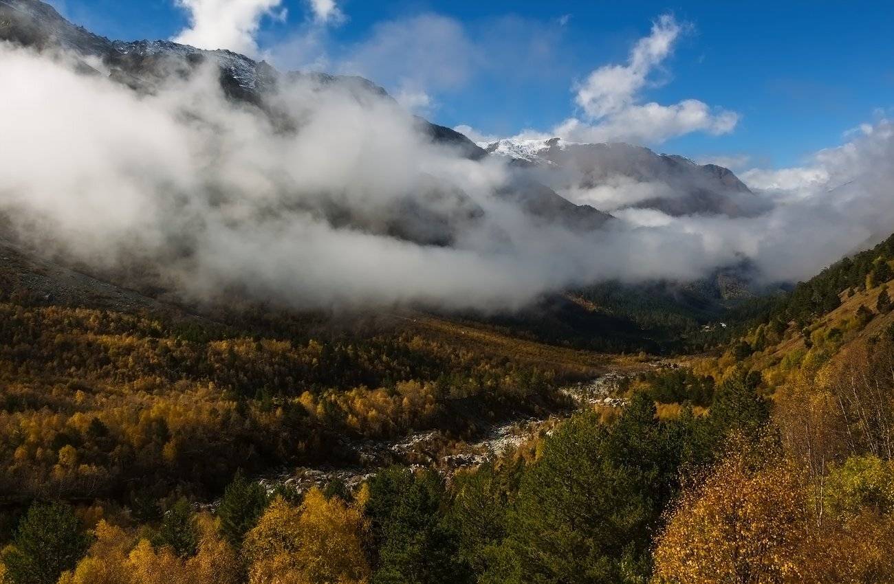 горы, ущелье, осень, Эстелла