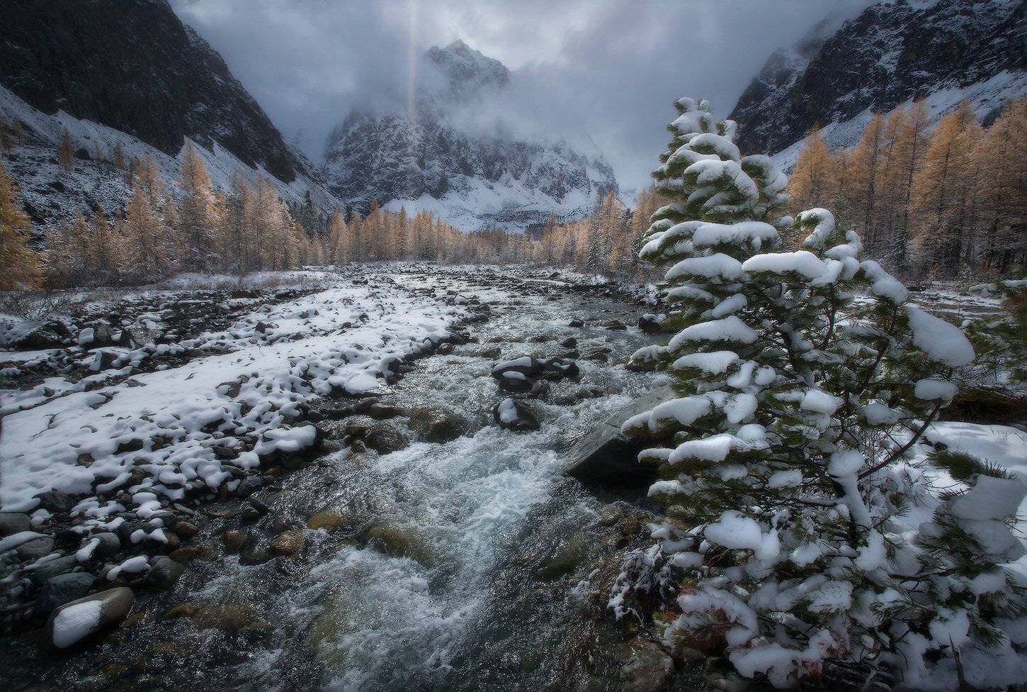 алтай, горы, осень, актру, Владимир Ляпин