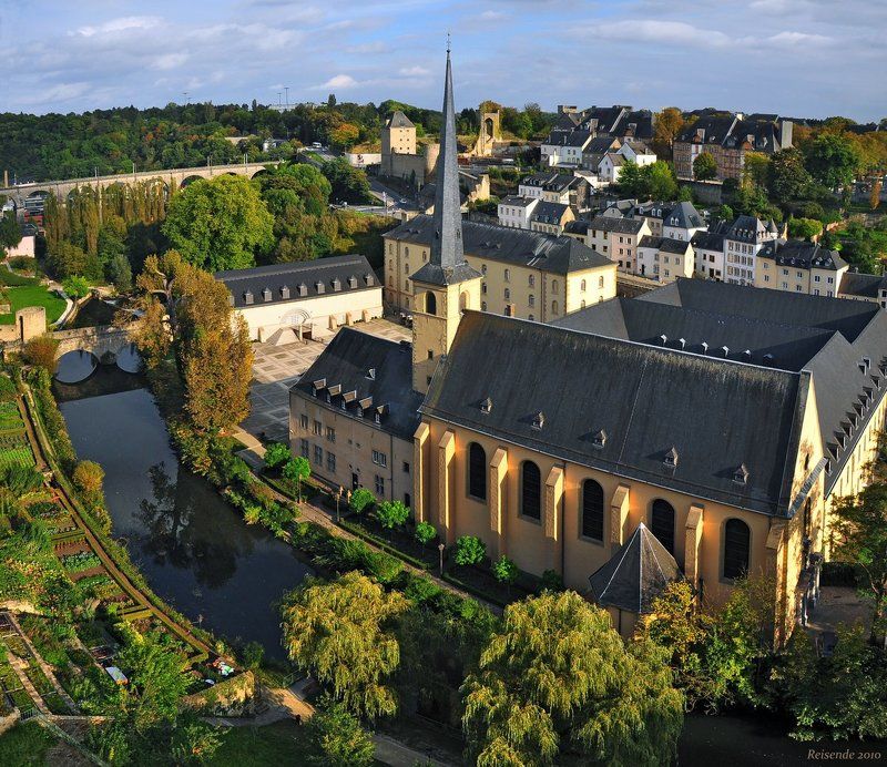 люксембург, столица, грунд, ноймюнстер, река, альзетт Neumuenster фото превью
