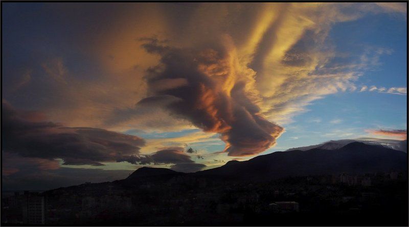 крым, закат Закат 12.01.2004 фото превью