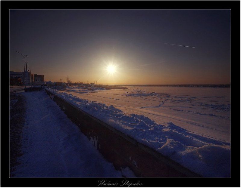 томск,набережная,владимир,шипулин,холод,города,мороз Морозная зарисовка фото превью