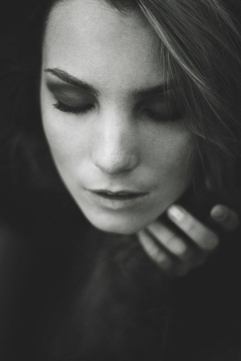 лицо, девушка, чб, глаза, чувства, Артур Сарибекян