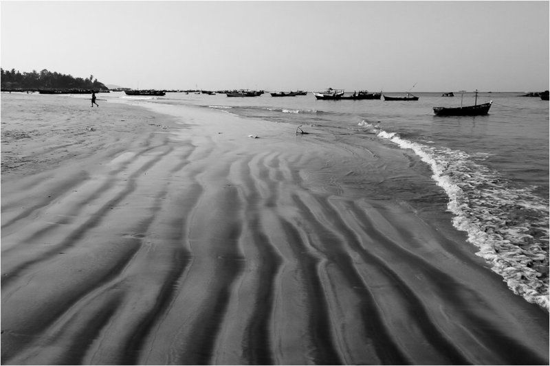мьянма,пляж,рыбаки,лодки Отлив фото превью