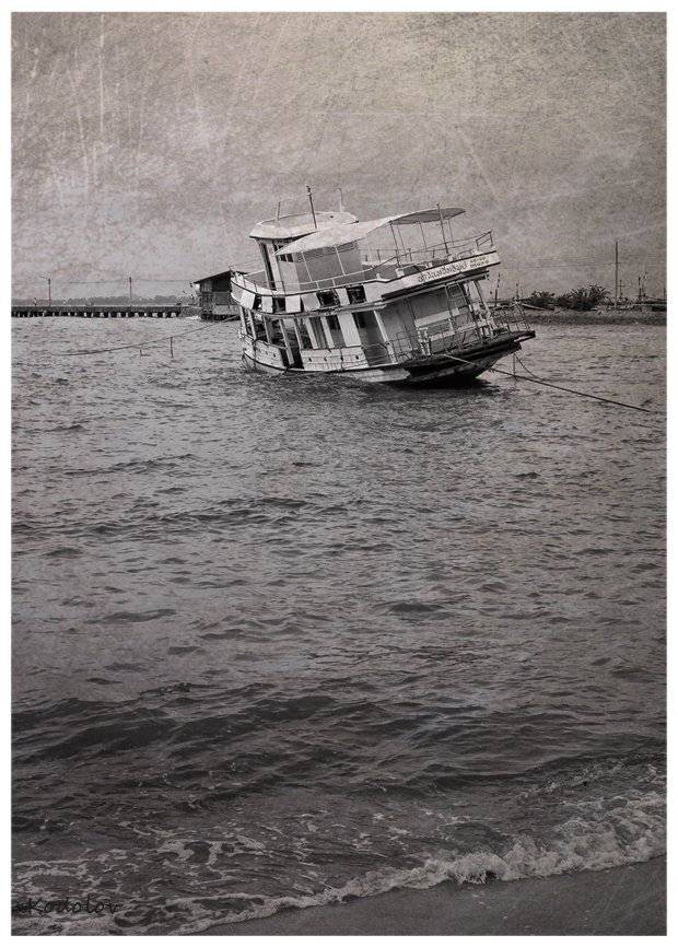 лодка, причал, корабль, море, Артем Кодолов