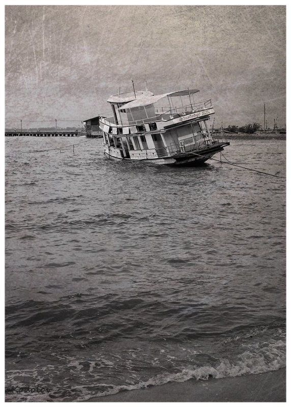 лодка, причал, корабль, море На привязи фото превью