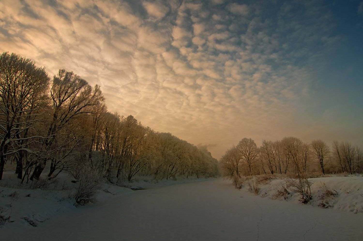 зимний, вечер, Александр Титаренко